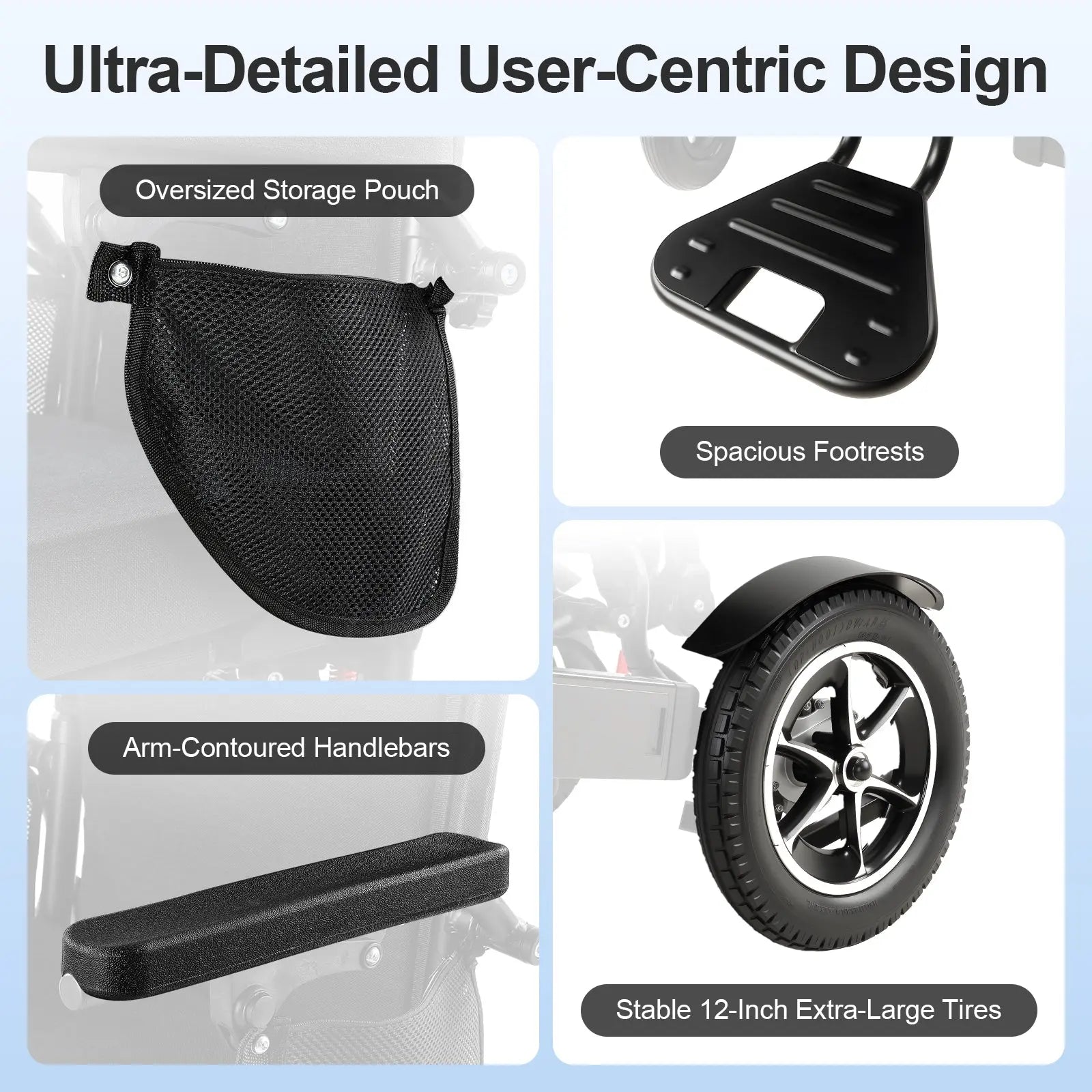 35 Miles Longest Range Electric Wheelchair EW5003 Tivaro