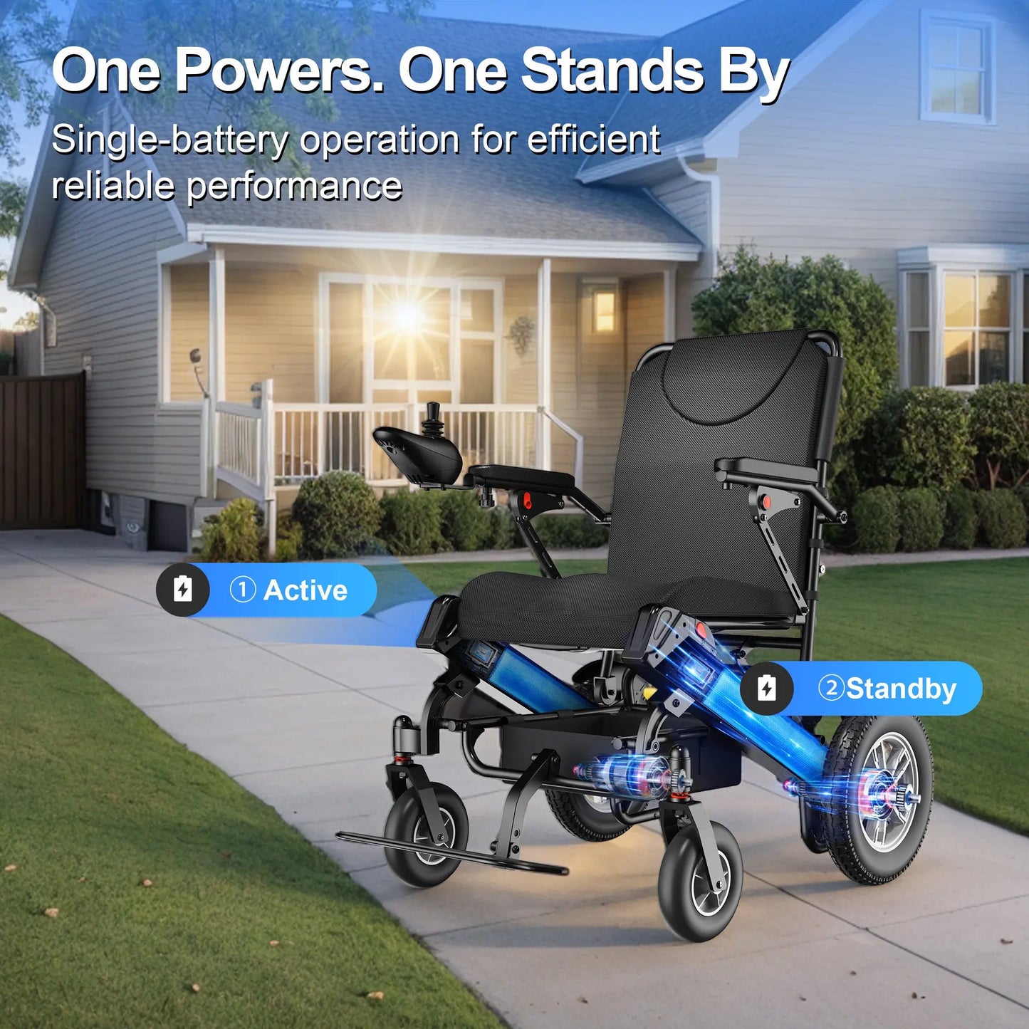 40 Miles Longest Range Electric Wheelchair EW5001 Tivaro