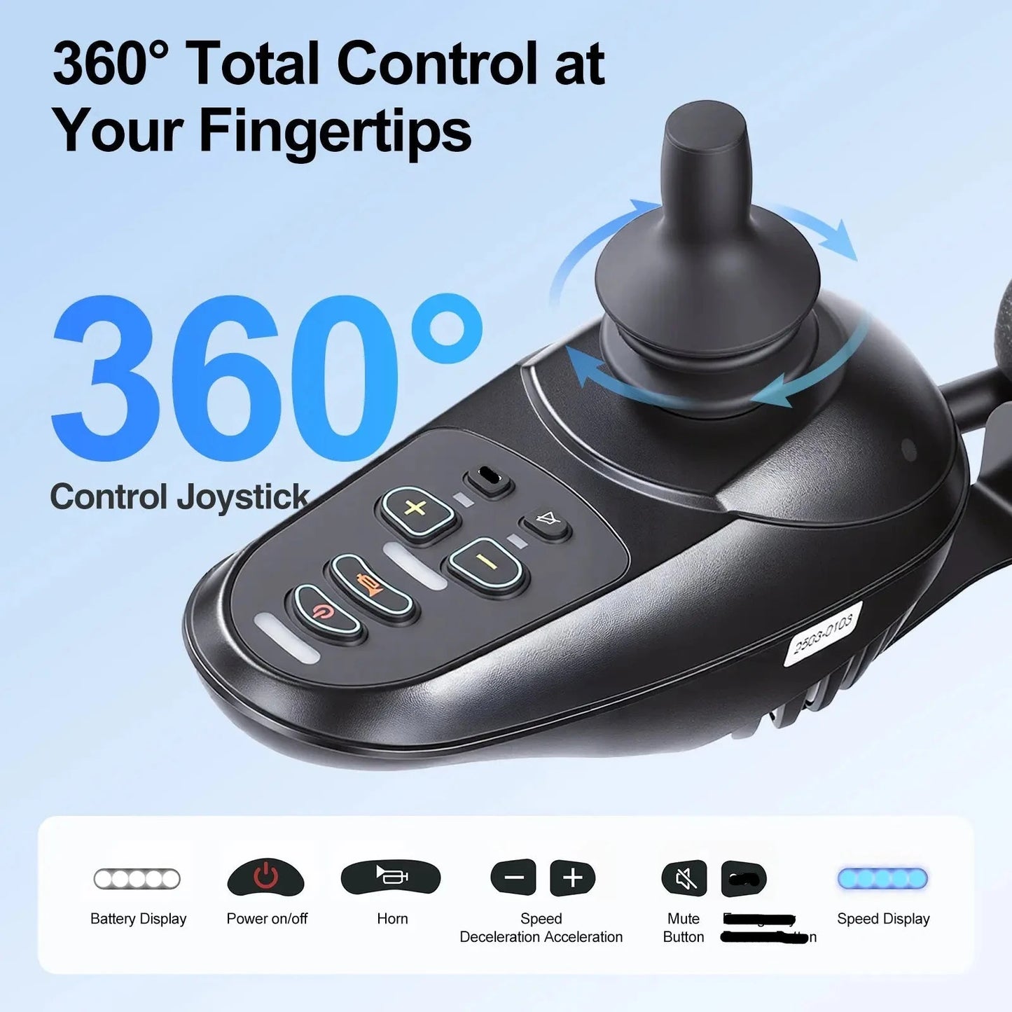 Foldable Motorized Electric Wheelchair for Adults EW1001 Tivaro