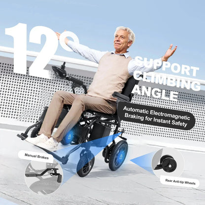 Foldable Motorized Electric Wheelchair for Adults EW1001 Tivaro