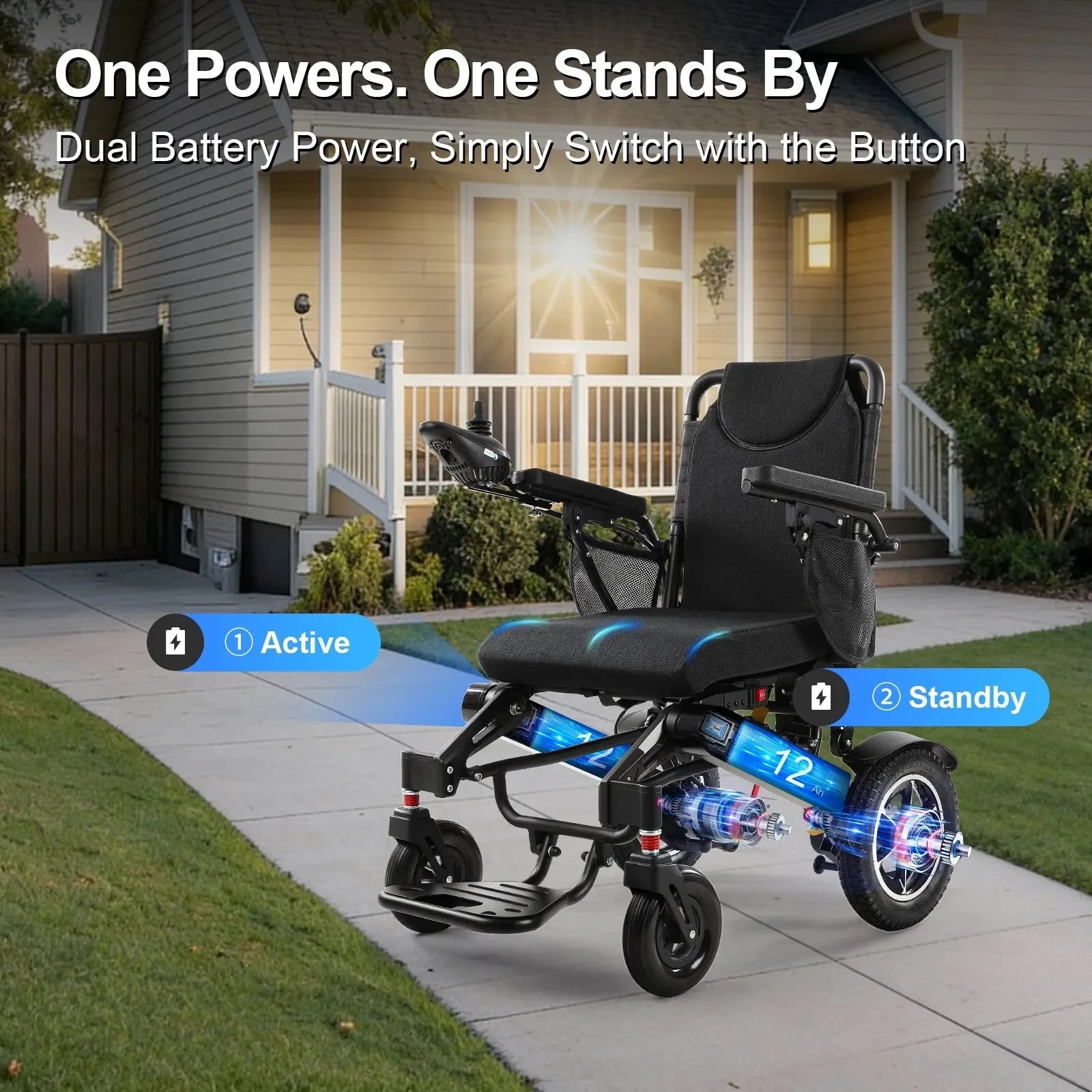 35 Miles Longest Range Electric Wheelchair EW5003 Tivaro