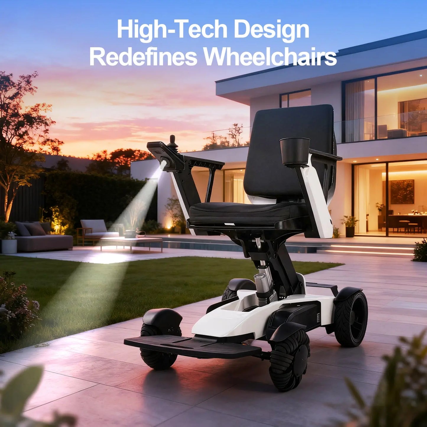 Intelligent Electric Wheelchair for Adults EW8001 Normal-white Tivaro