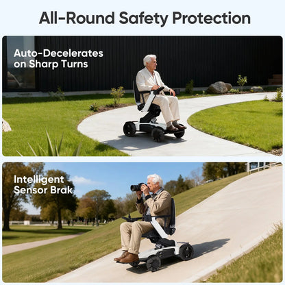 Intelligent Electric Wheelchair for Adults EW8001 Normal-white Tivaro