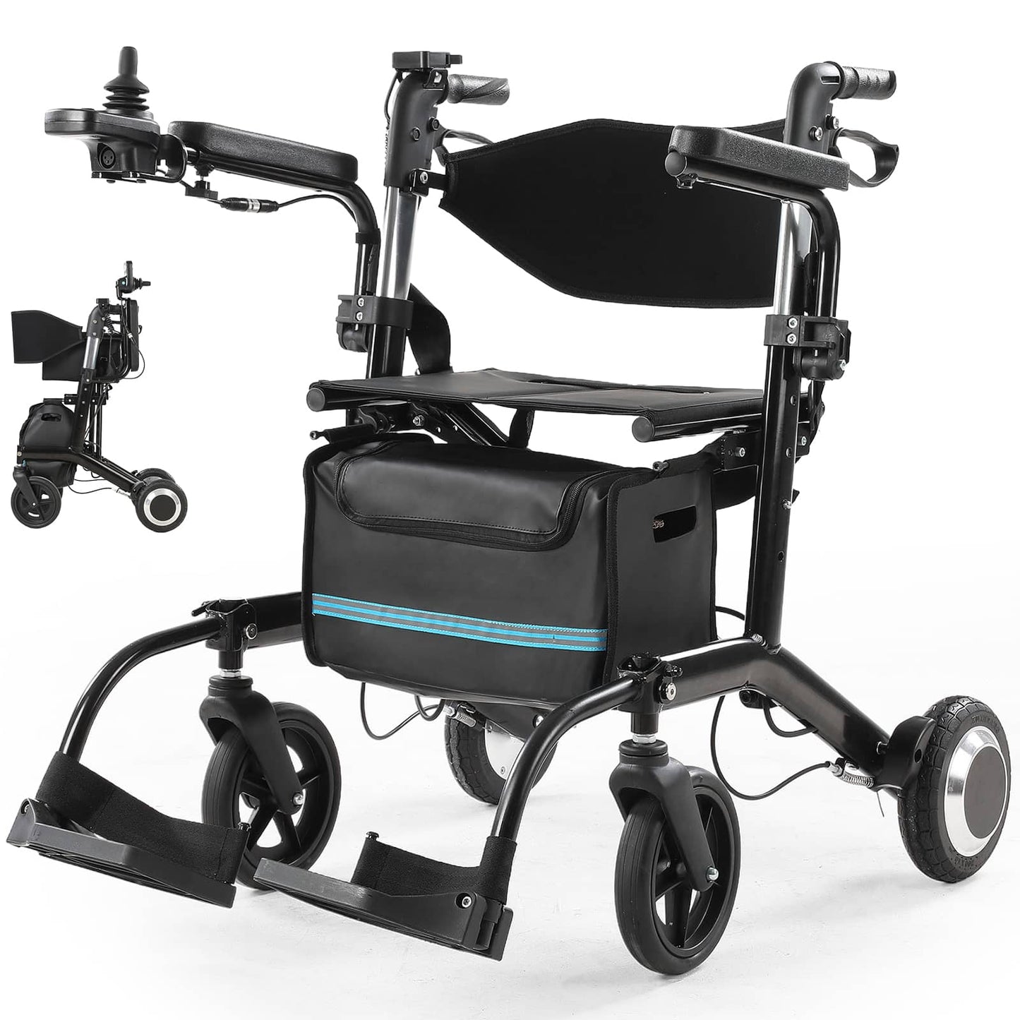 4 in 1 Wheelchair Rollator Walker Combo EW6001 Tivaro
