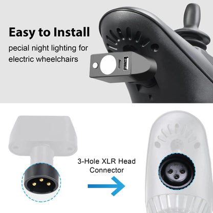 Wheelchair Led Light Power Wheelchair Accessories LEDL001 Tivaro