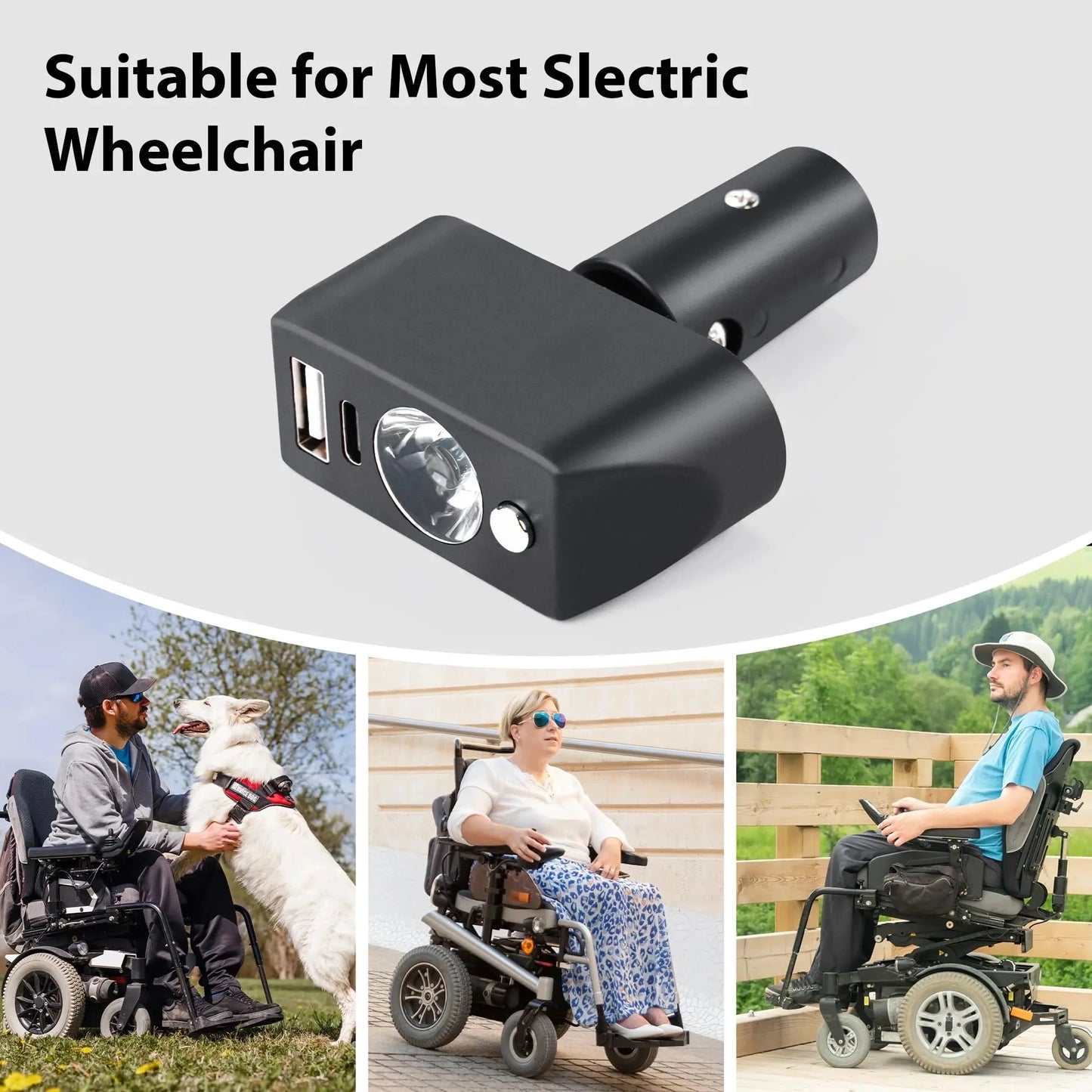 Wheelchair Led Light Power Wheelchair Accessories LEDL001 Tivaro